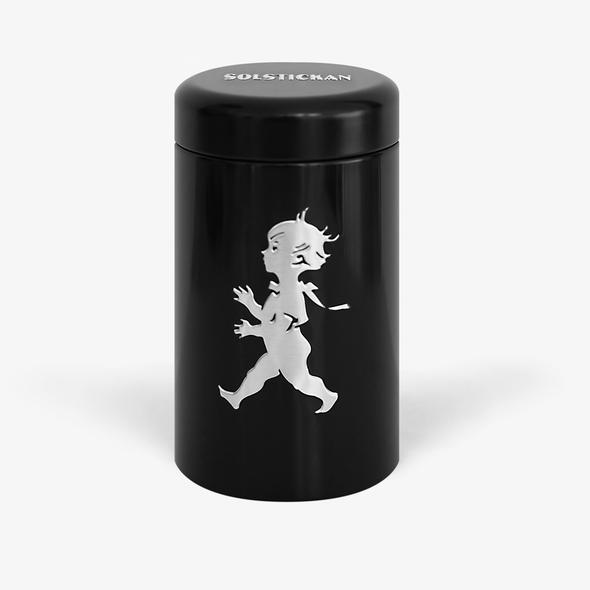 Streichholzdose Solstickan schwarz