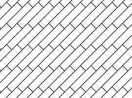 Bodenziegel Fischgrätenmuster rot