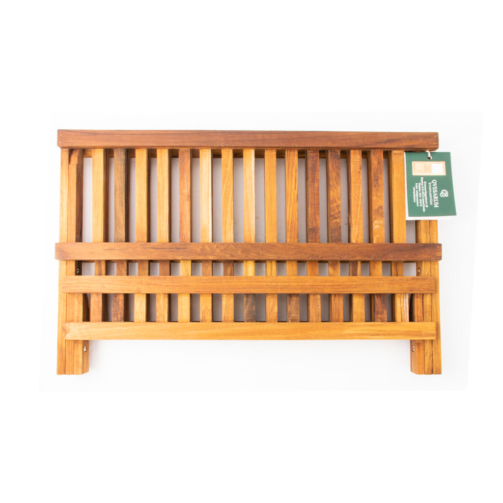 Zusammenklappbarer Holztellerständer