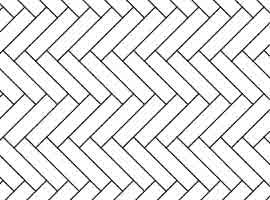 Bodenziegel Fischgrätenmuster rot