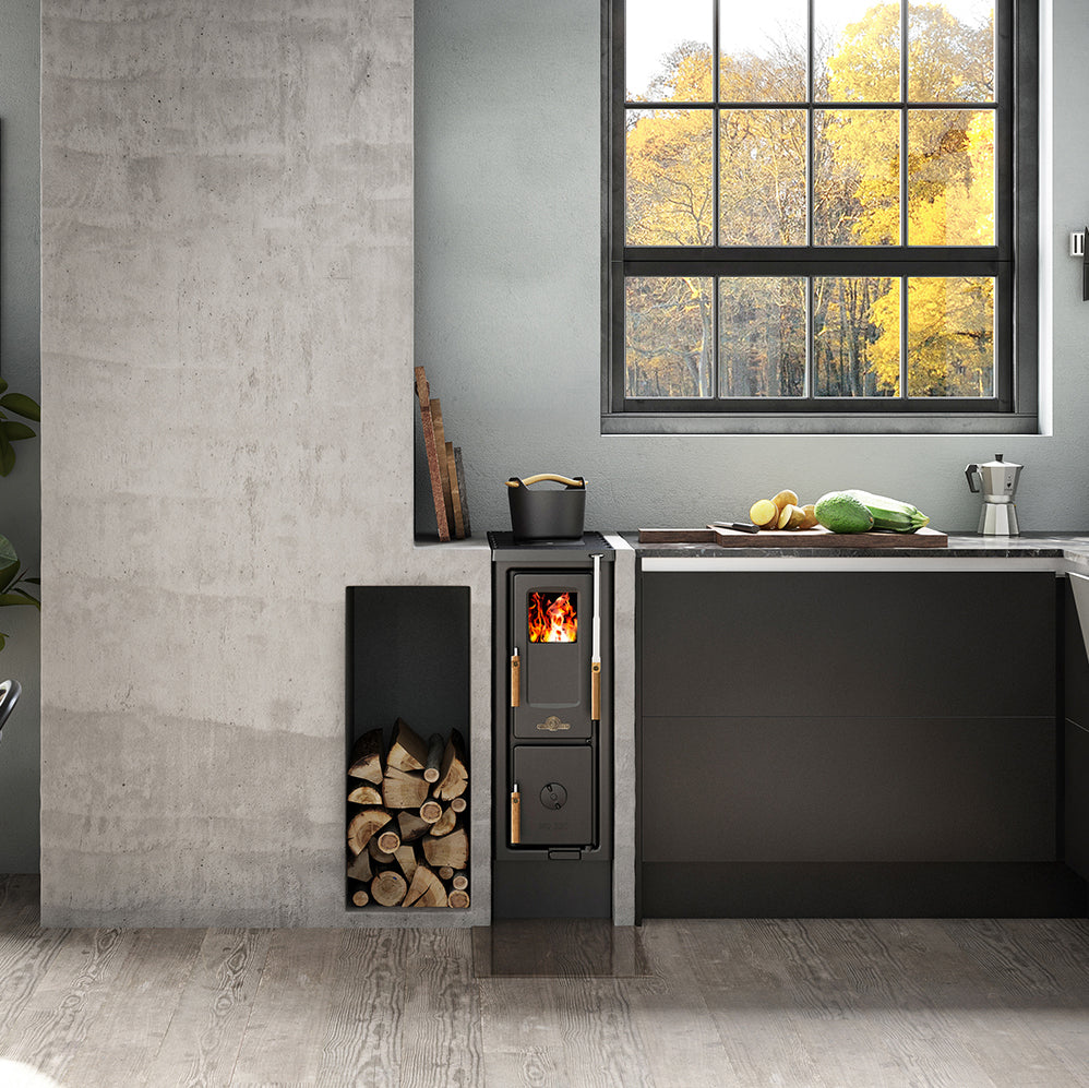 Vedspis JD 320 miljöbild