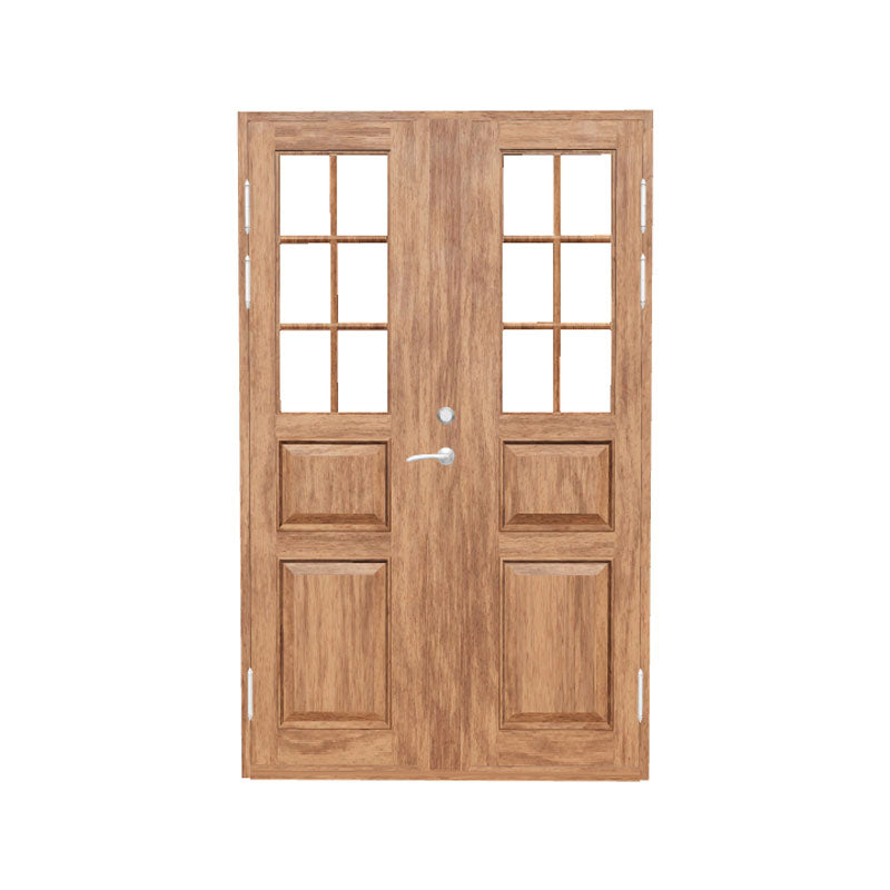 Kivik ytterdörr pardörr oljad teak