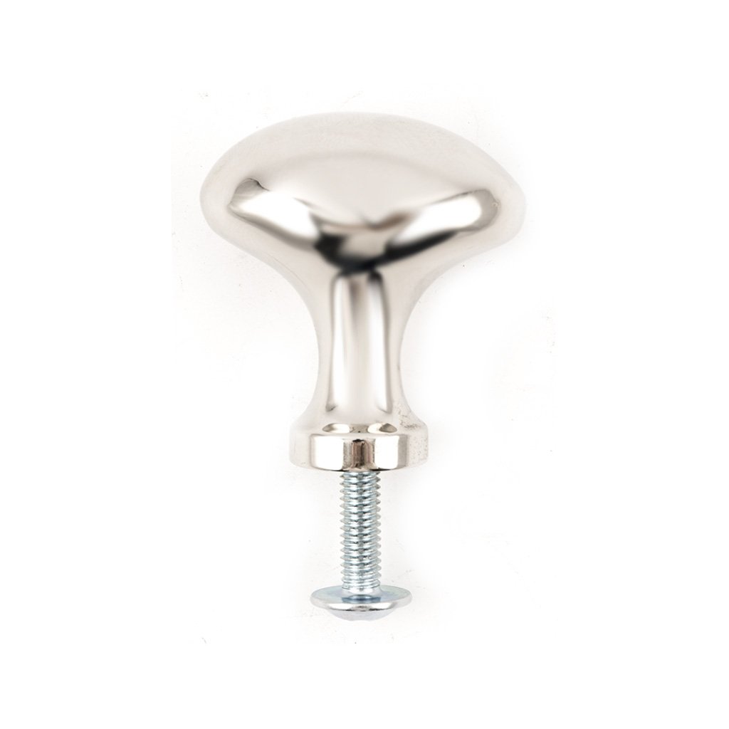 Kleiner Knauf aus vernickeltem Messing