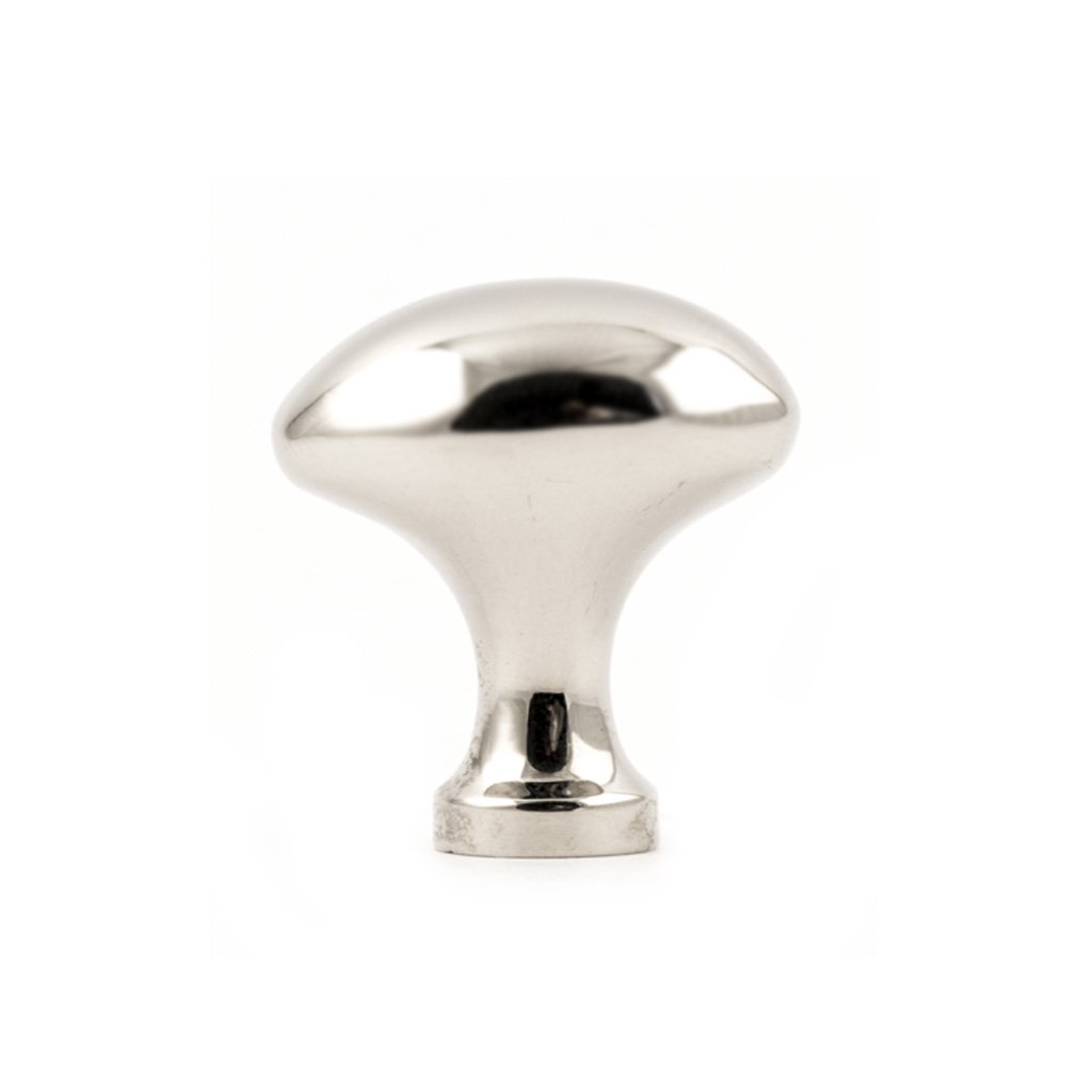 Kleiner Knauf aus vernickeltem Messing