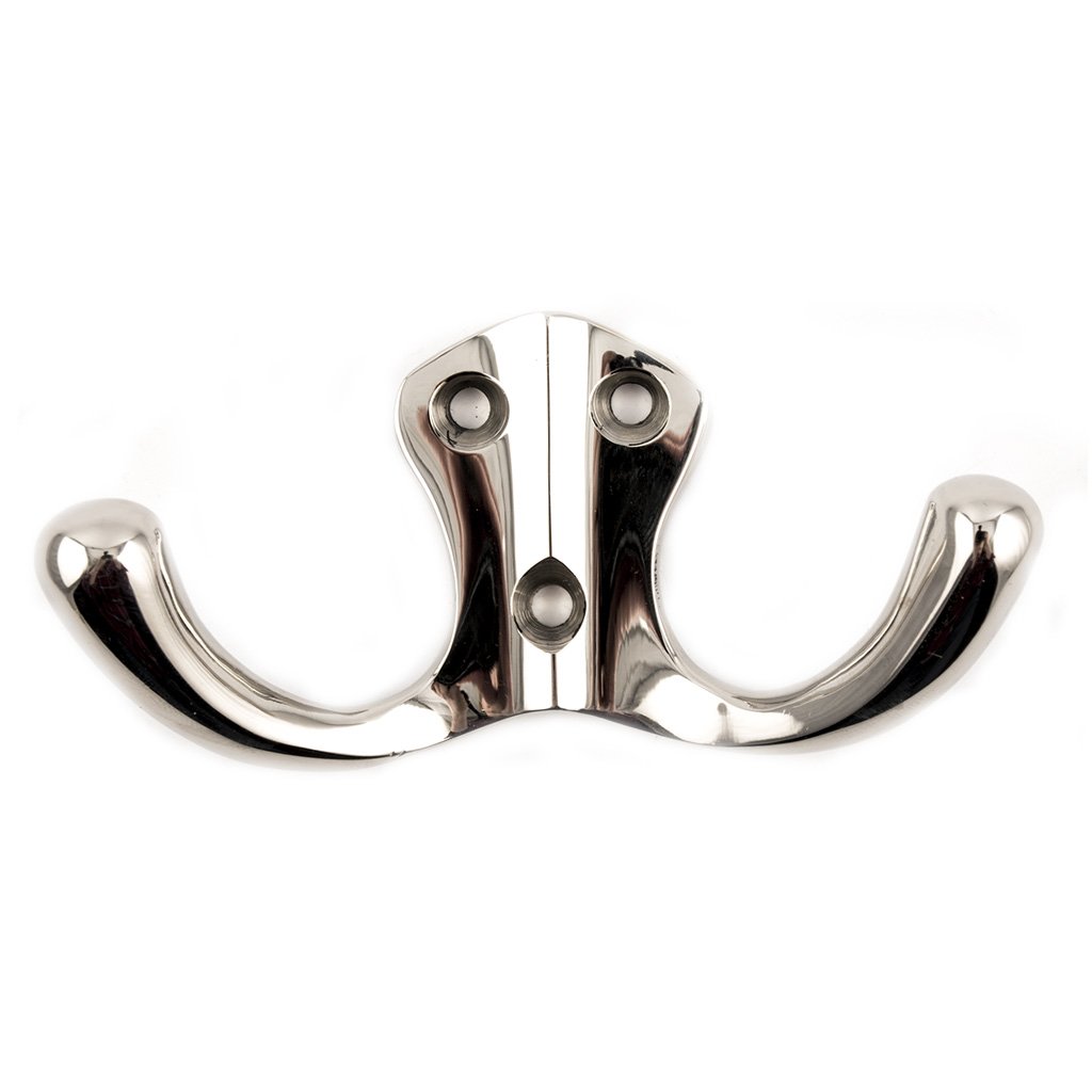 Doppelter Ankerhaken vernickeltes Messing