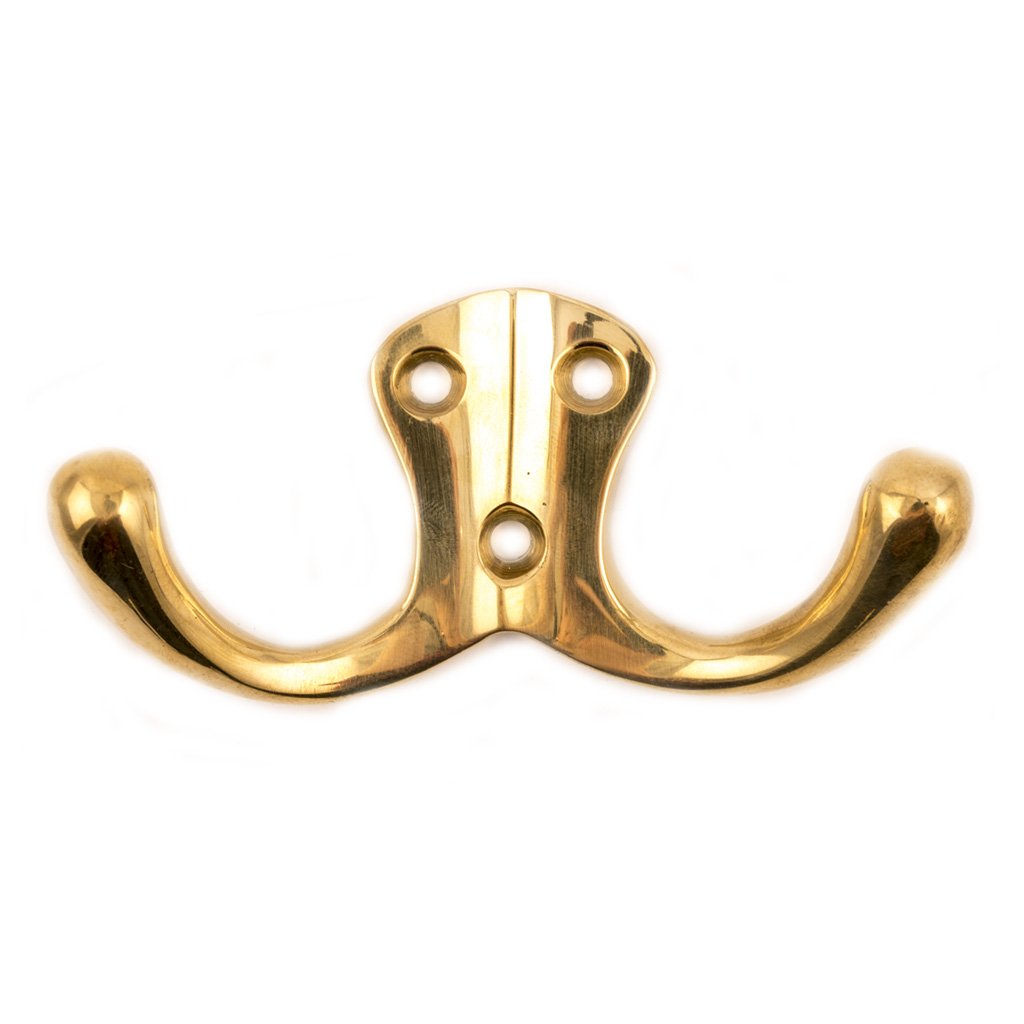 Doppelter Haken Messing