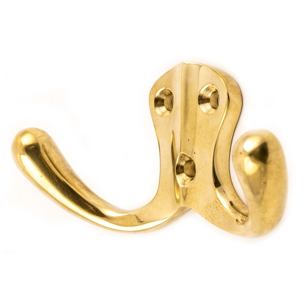 Doppelter Haken Messing