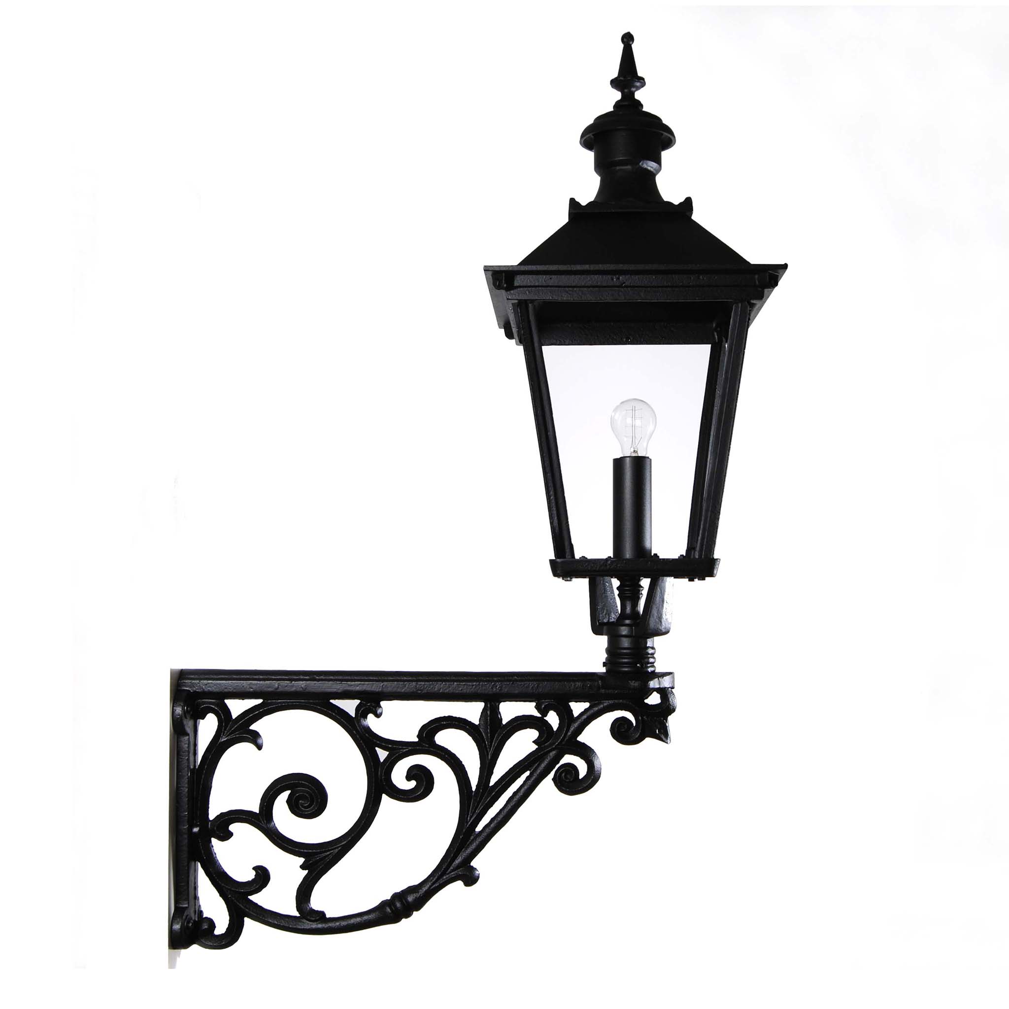 Laterne 4-eckig groß verziert