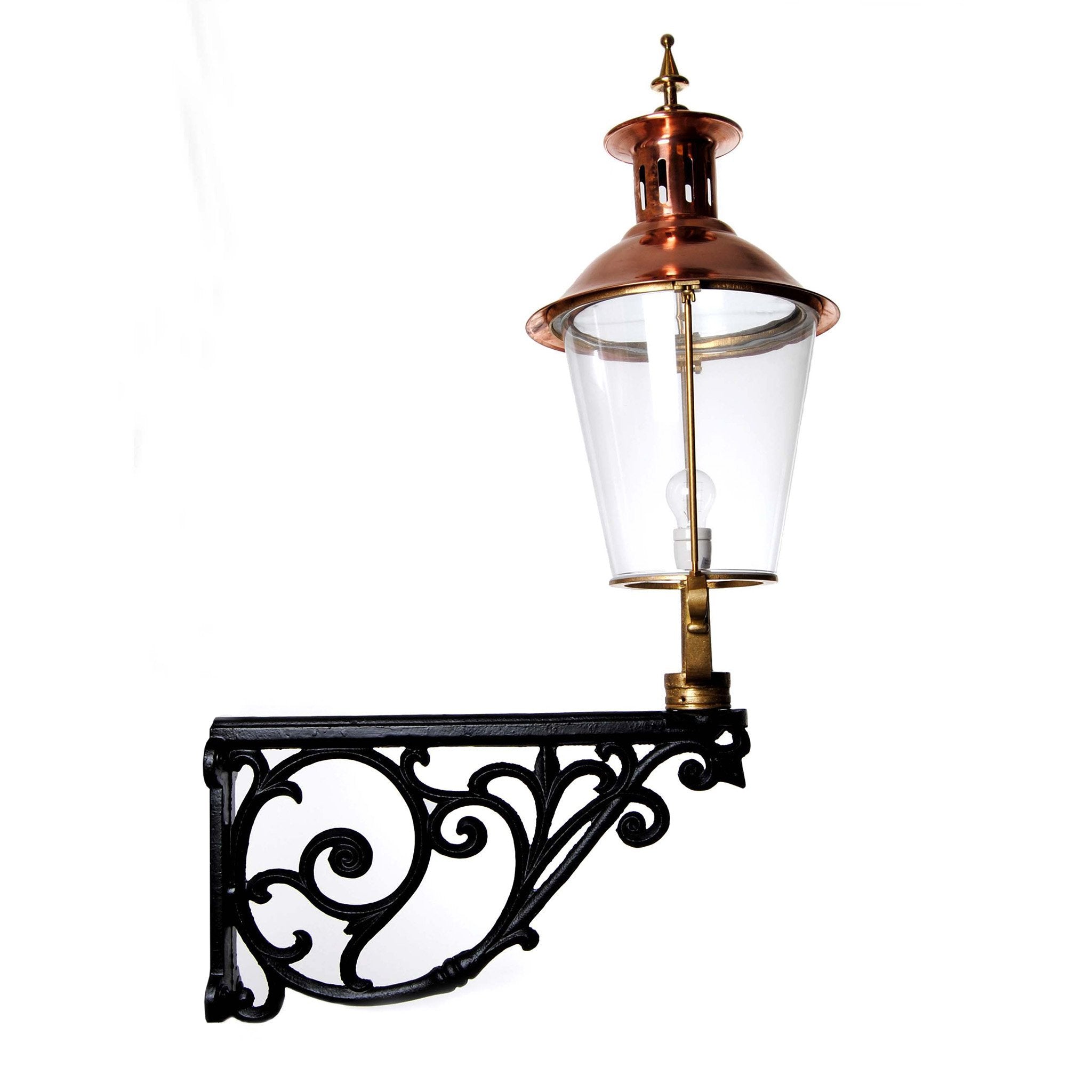 Kupfer-Laterne groß verziert
