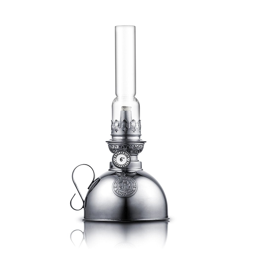 Nachtlicht Petroleumlampe vernickelt