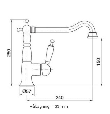 Oxford Küchenarmatur Bronze