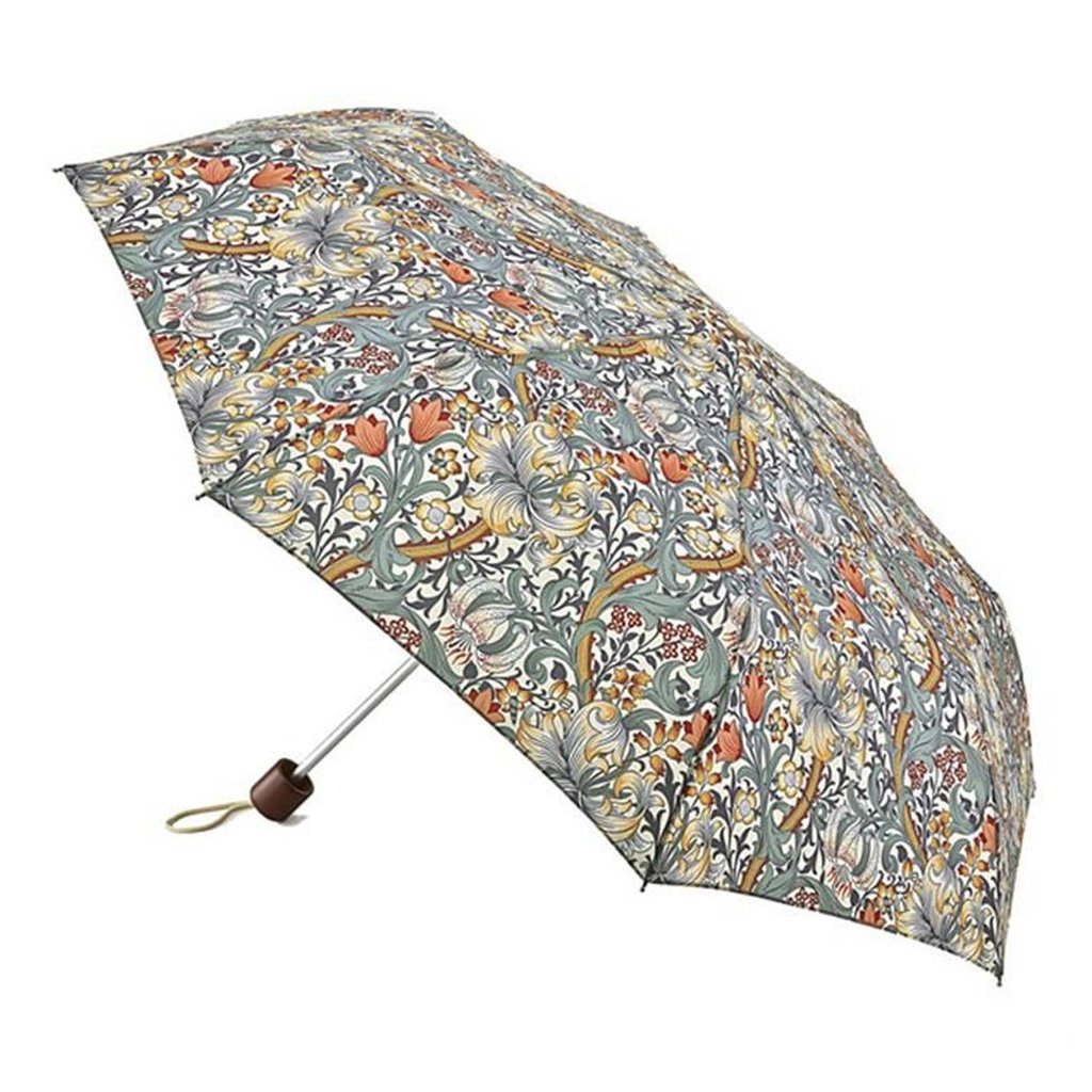 Regenschirm William Morris Golden Lily klein