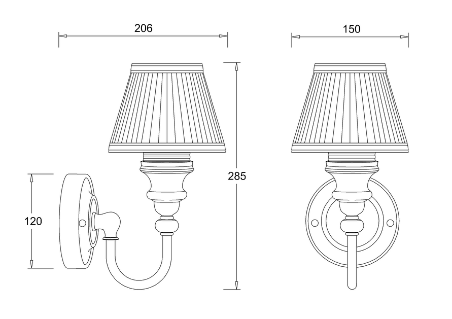 Badezimmerlampe Burlington York weiß