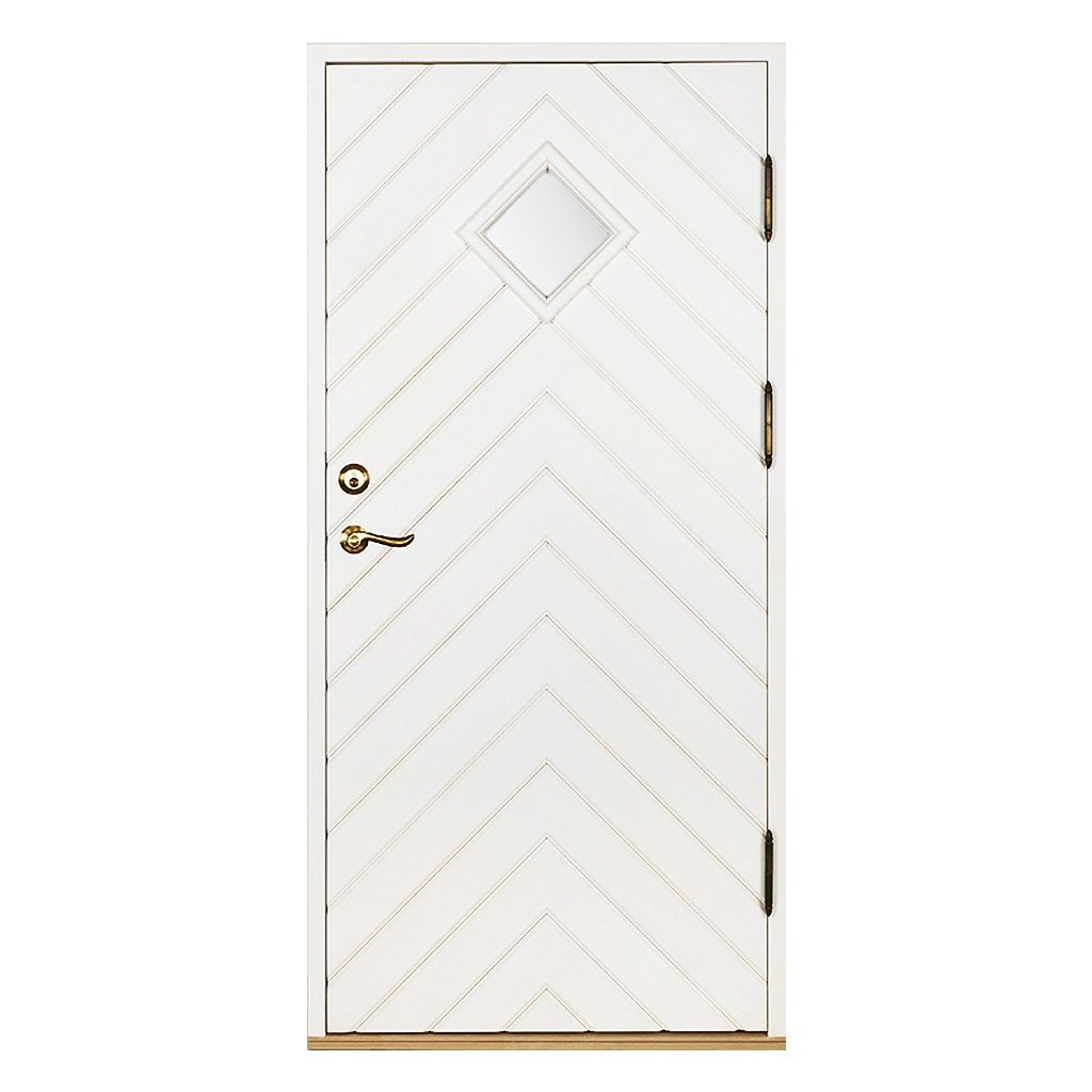 Skillinge enkeldörr vitmålad 980x2080 mm