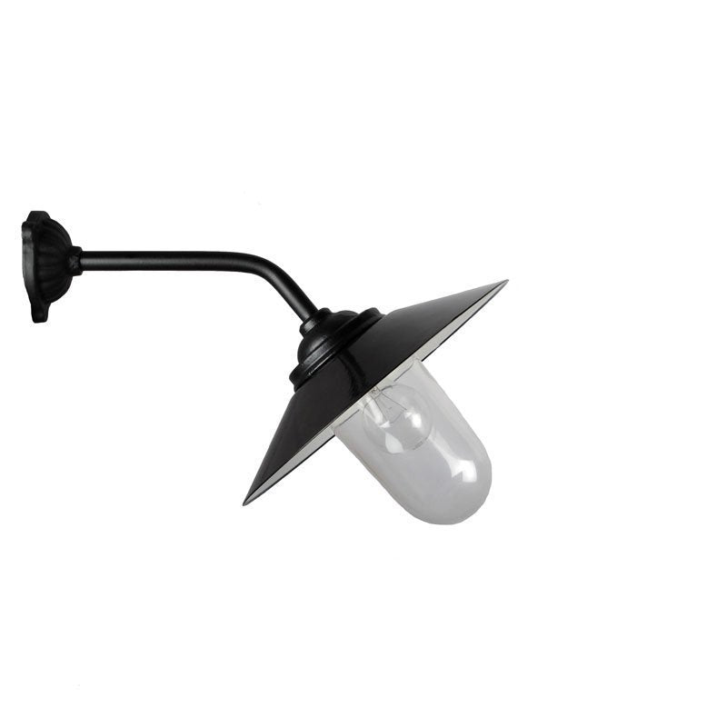 Stallleuchte 45 Haken kurz Schwarz