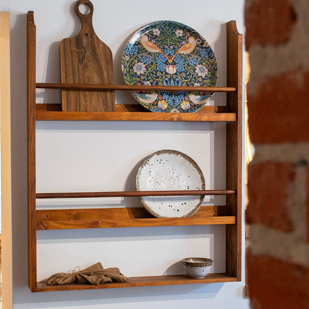 Tellergestell Ella aus Teakholz