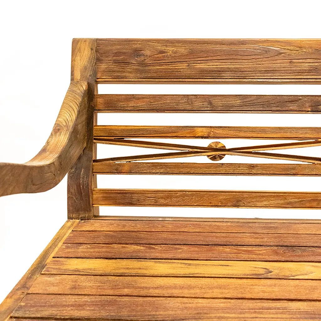 Vintage trädgårdssoffa teak