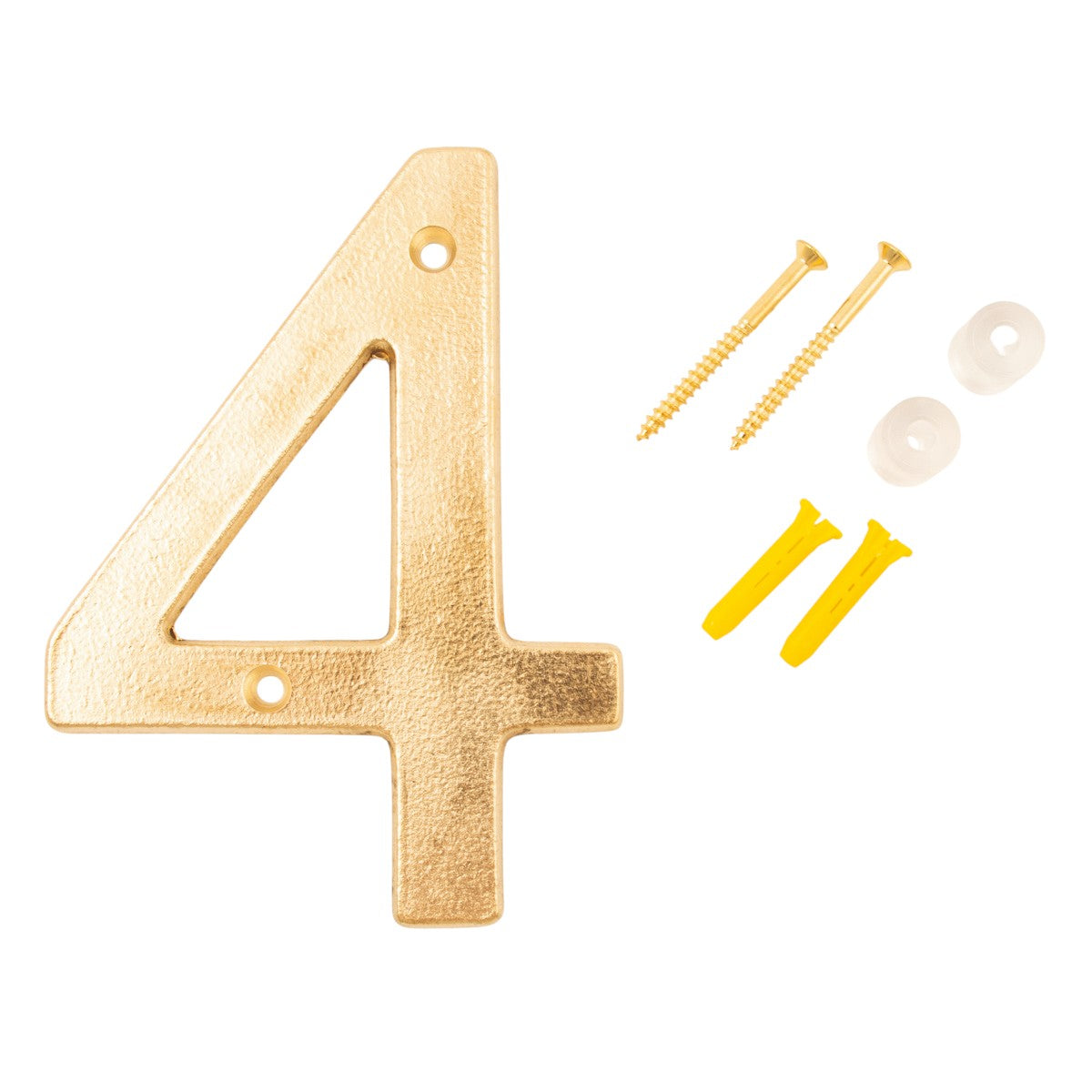 Husnummer 4 Aurelia rå mässing