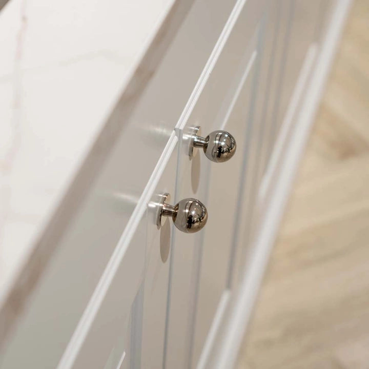 Knopp Solliden förnicklad