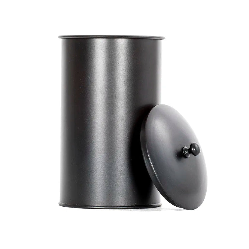 Behållare för tändkuber med lock svart