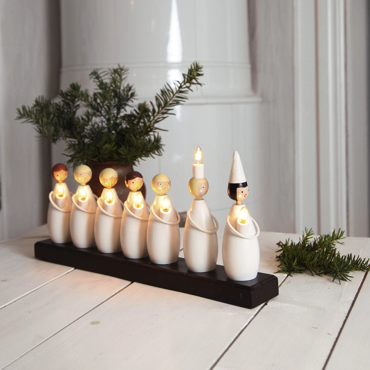 Luciatåg adventsljusstake