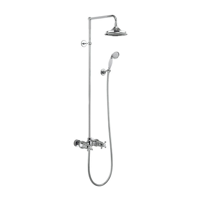 Duschset Burlington Eden kromat med termostat