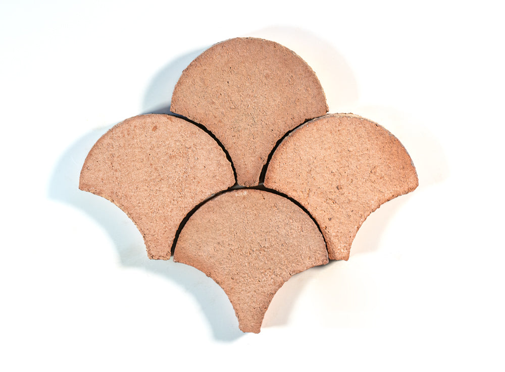 Terrakotta-Boden Fischschuppe Rot