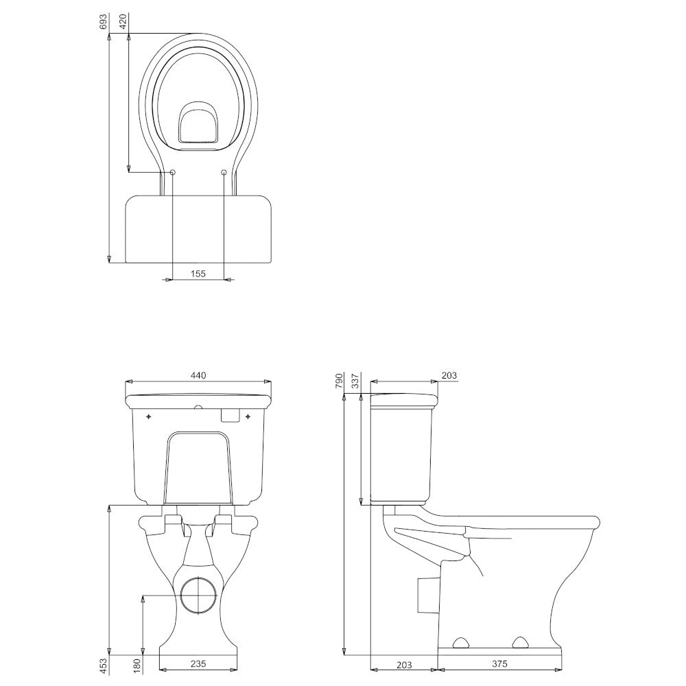 Toilette der Burlington Guild