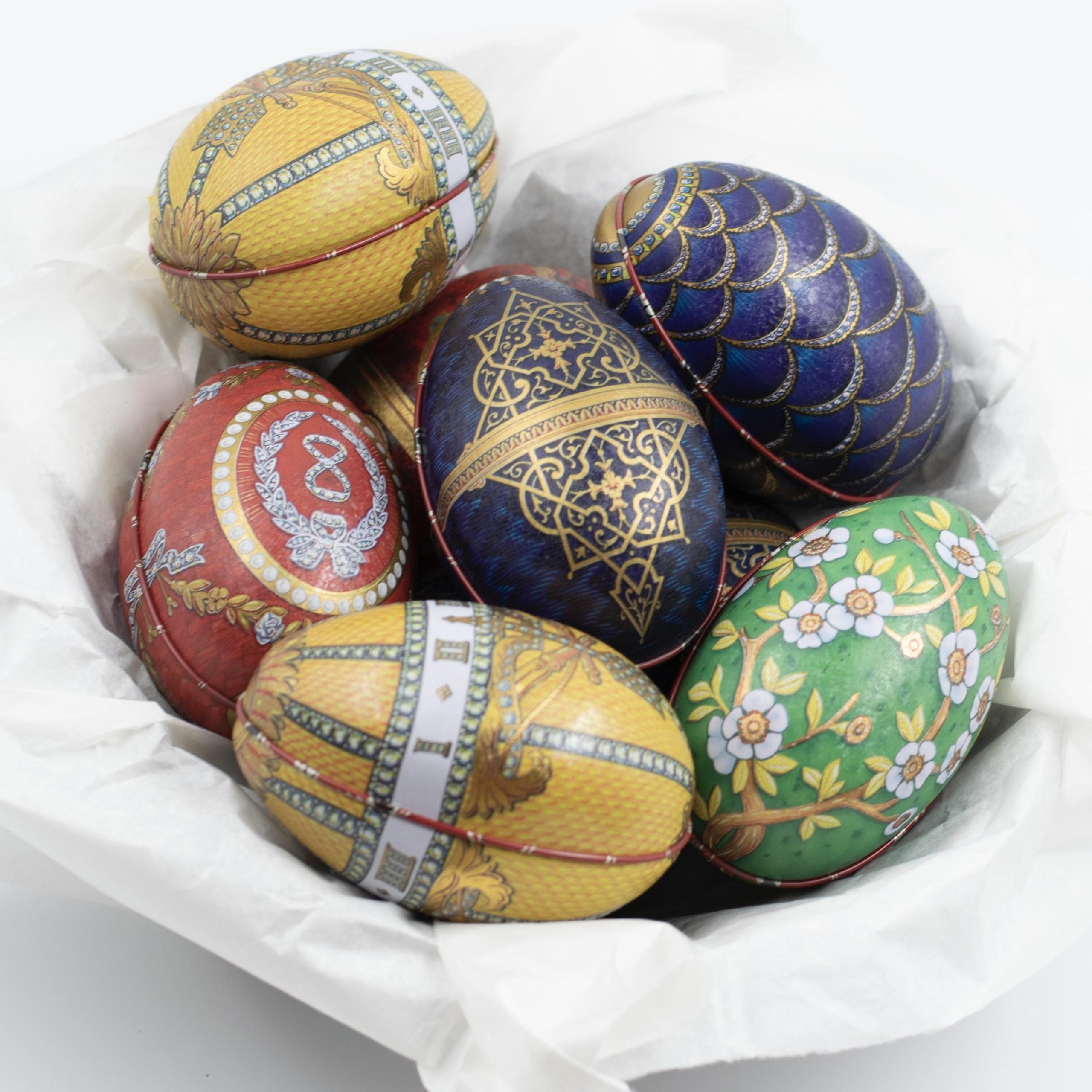 Plåtägg "Fabergé" Osorterade