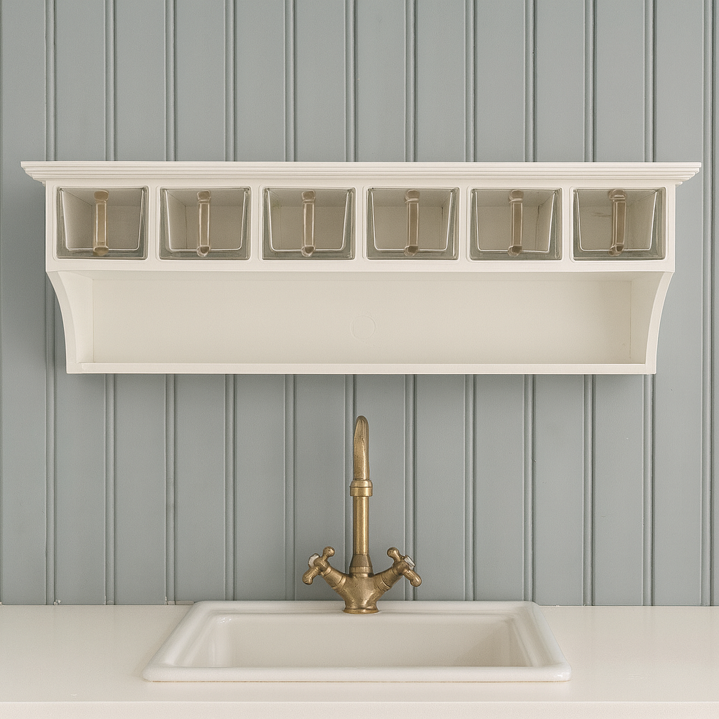 Küchenregal mit Glasbehältern