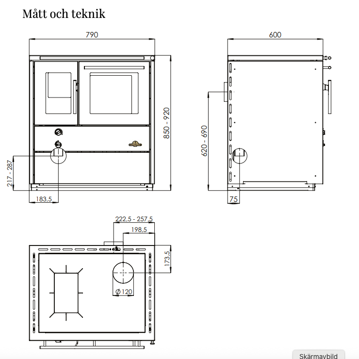 Vedspis Heimdall grå