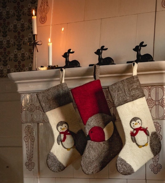 Krok för Julstrumpa Ren Järn Svart