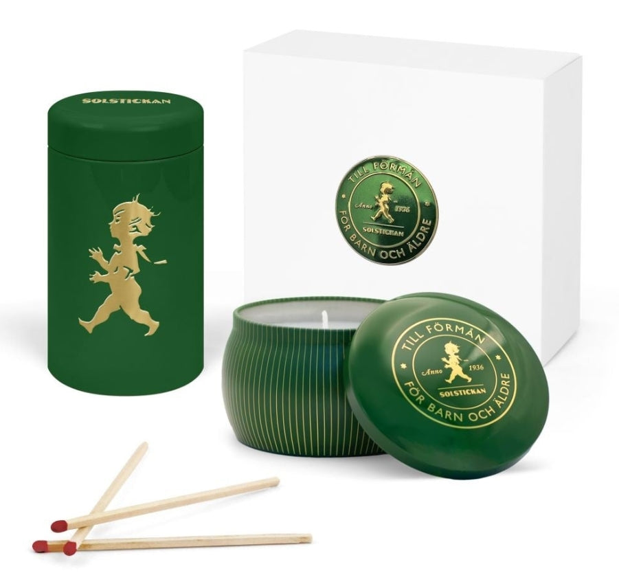 Presentförpackning Doftljus och tändstickor