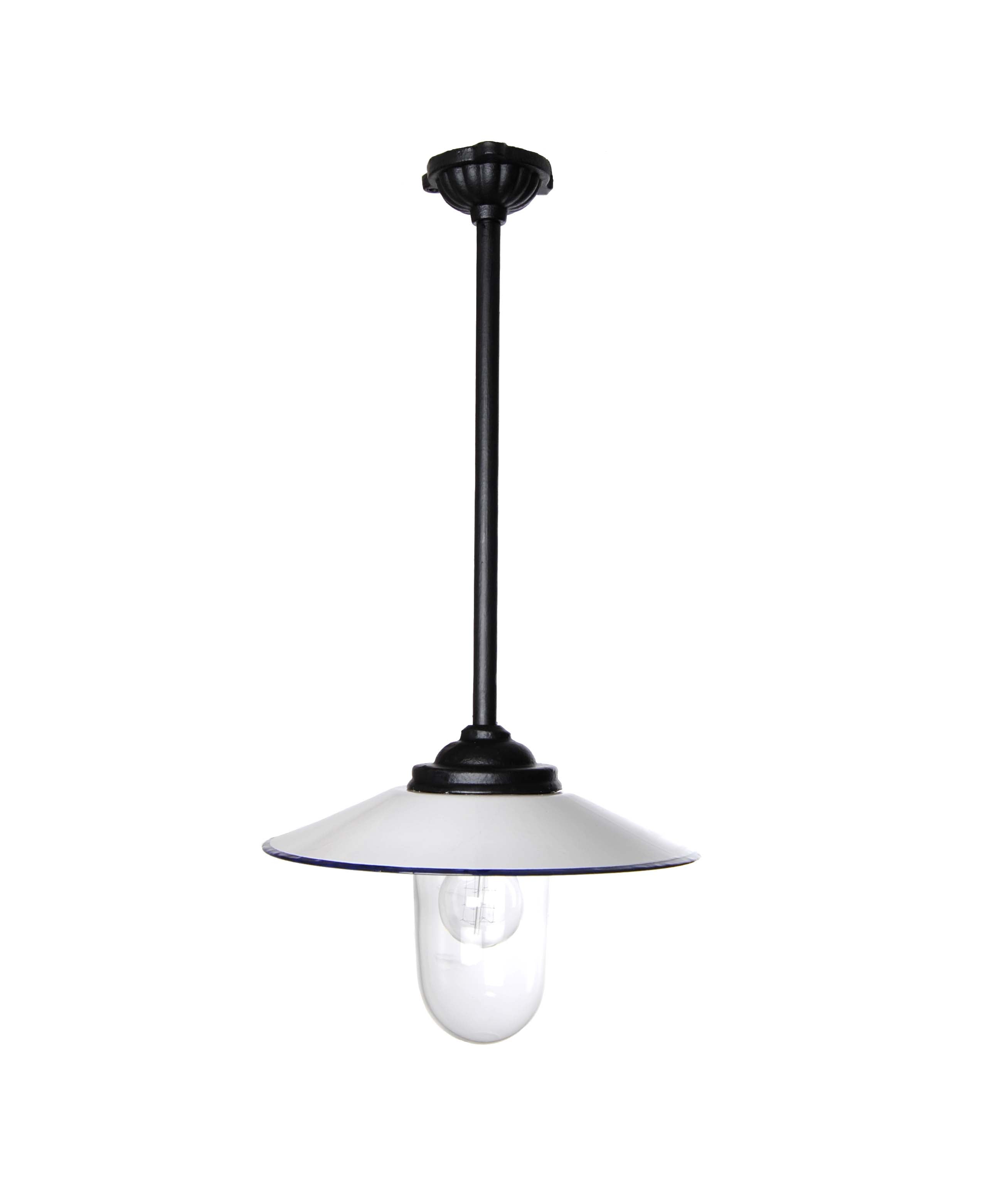 Stalllampe hängende 62 cm Weiß