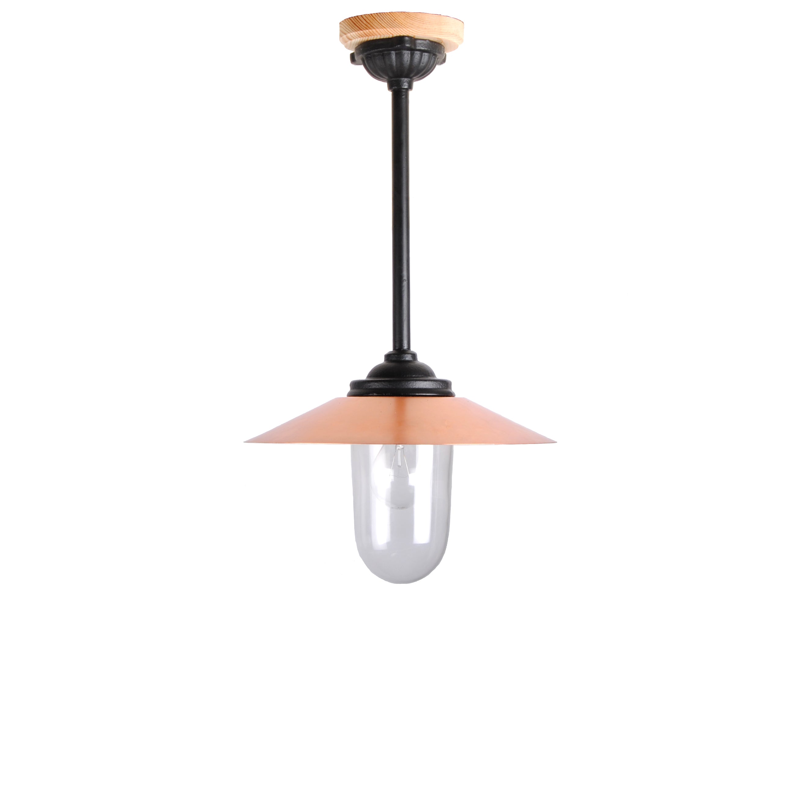 Stalllampe hängende 52 cm Kupfer