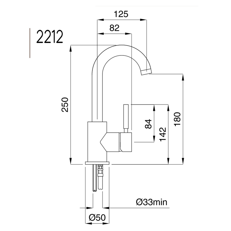 Tvättställsblandare Kobuk 2213