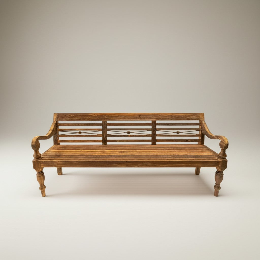 Vintage Gartensofa aus Teakholz
