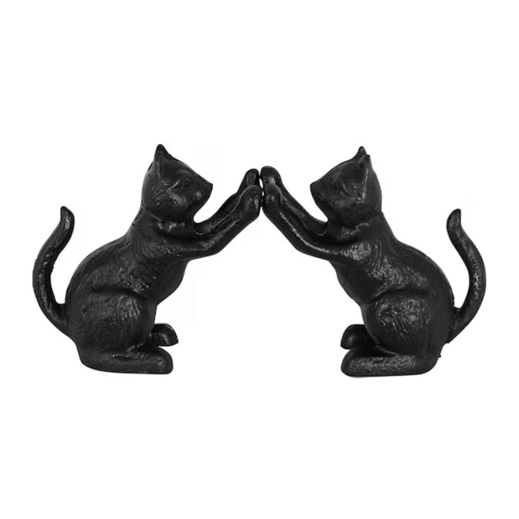 Bokstöd Katter Gjutjärn