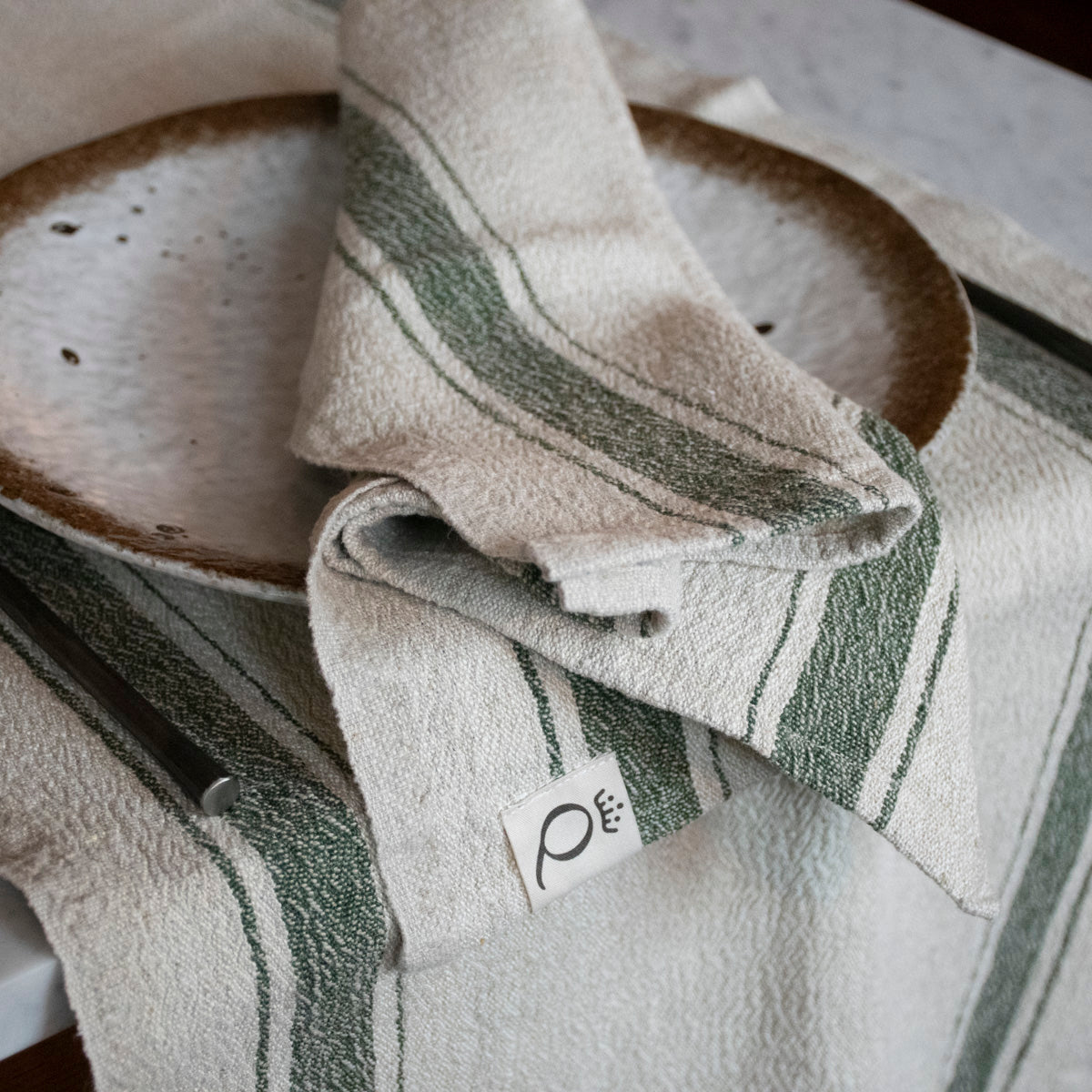 Löpare Hörte natur/grön 40x200