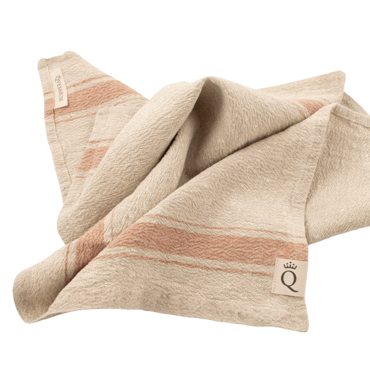 Kökshandduk Hörte natur/rost 40x65 cm