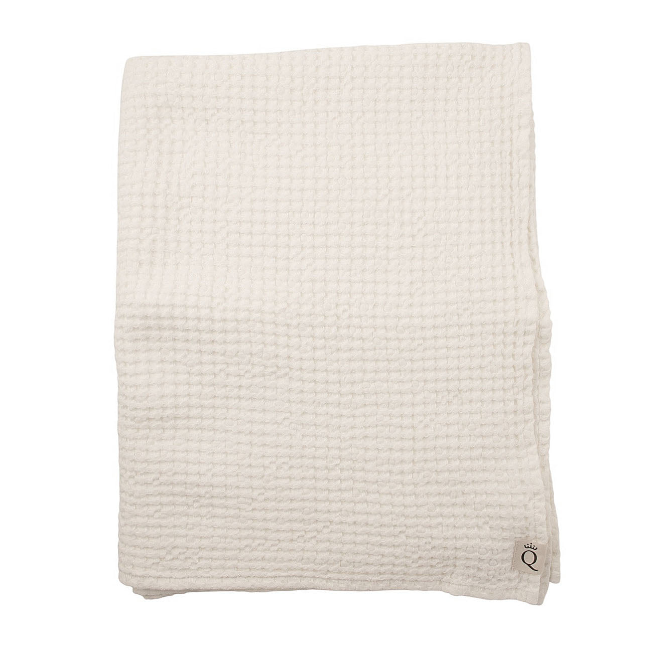 Våfflad handduk Sandhammaren naturvit 50x70 cm