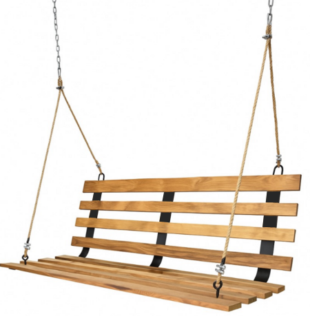 Hängesofa aus Teakholz