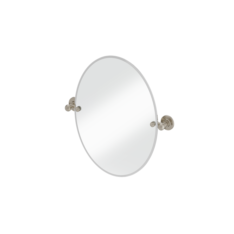 Burlington spegel oval 50x40 cm med väggfästen