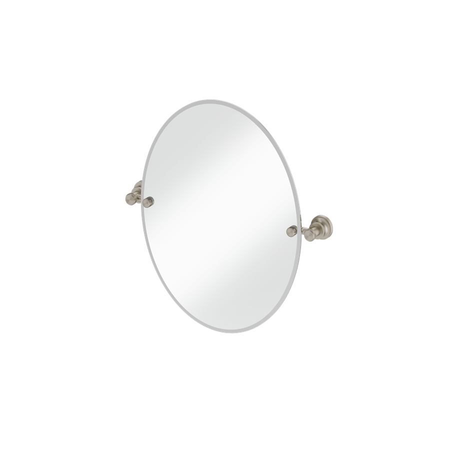 Burlington spegel oval 50x40 cm med väggfästen