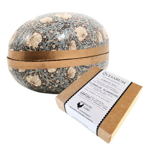 Påskägg med hemkokta kolor William Morris Pimpernel