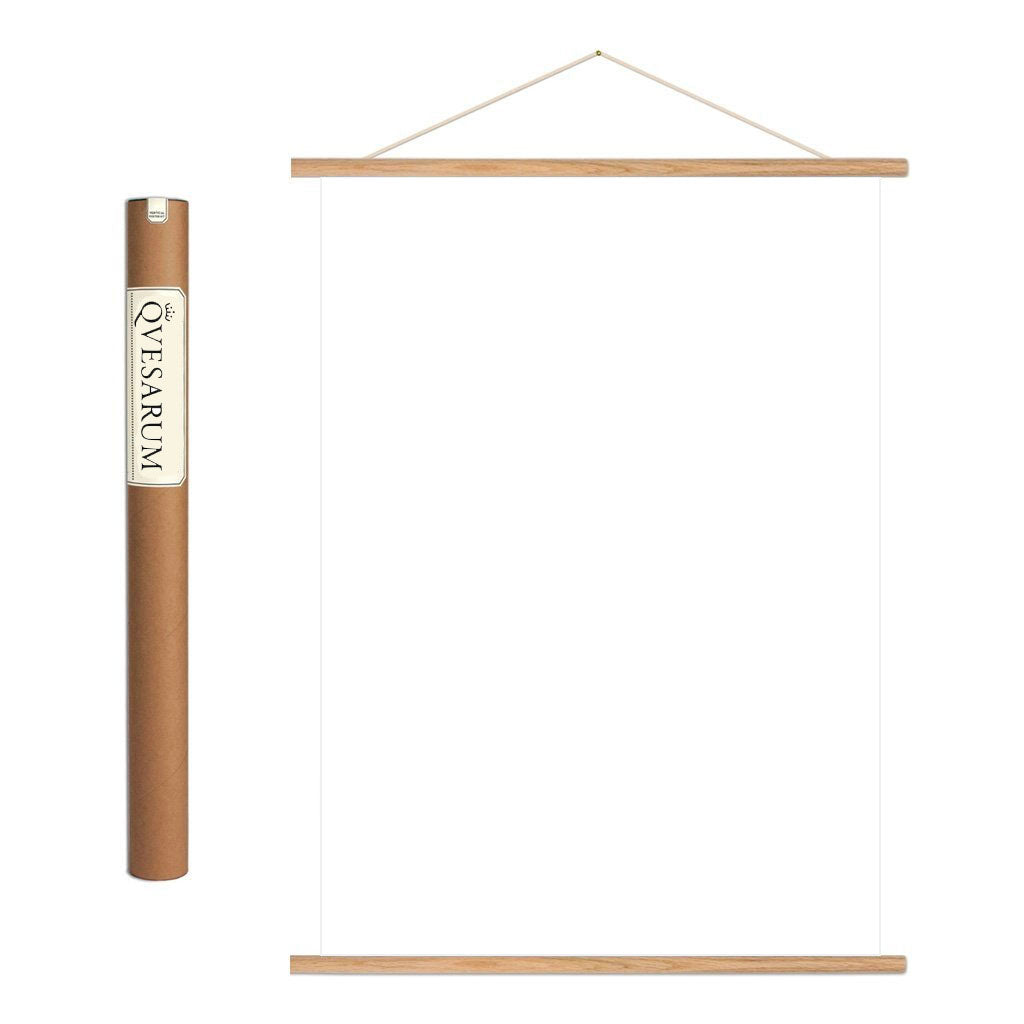 Vintage-Posteraufhänger aus Teakholz