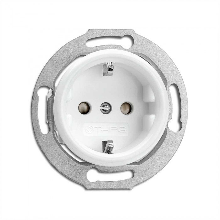 Stickkontakt vit vit duroplast