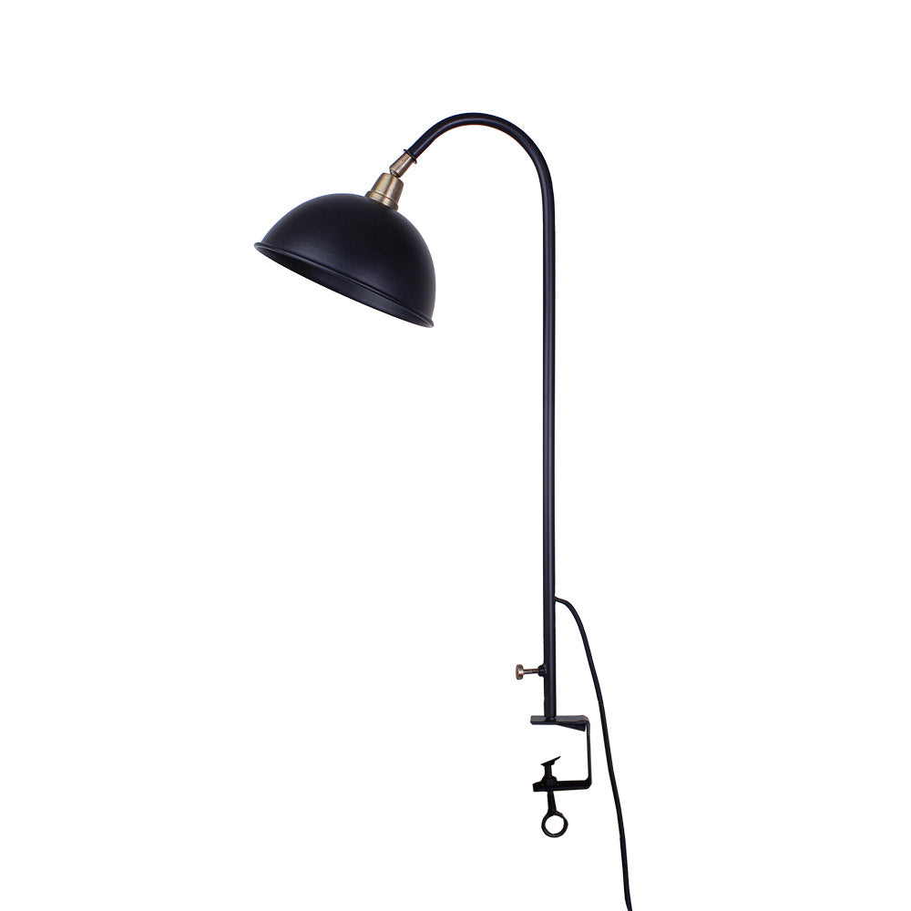 Skrivbordslampa svart/mässing