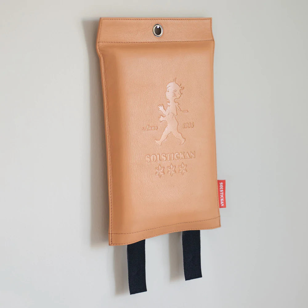 Solstickan Feuerdecke helles Leder