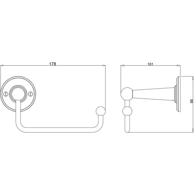 Toilettenpapierhalter Burlington Chrom